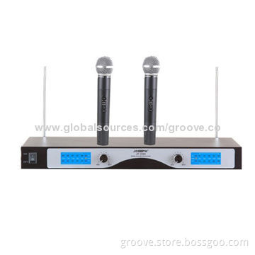 Wireless Microphone System with 10 to 30mW RF Power and -90dBm Input Sensitivity